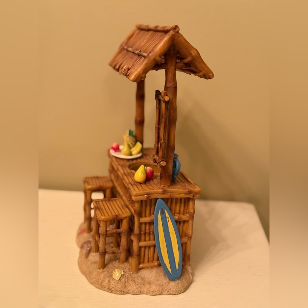 Yankee Candle resin Bamboo Tiki Bar Decor tea light 11” - Picture 5 of 9